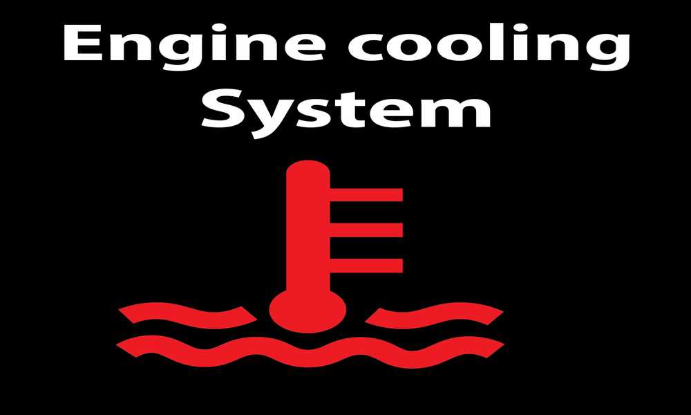 How does the cooling system work to keep the engine temperature optimal