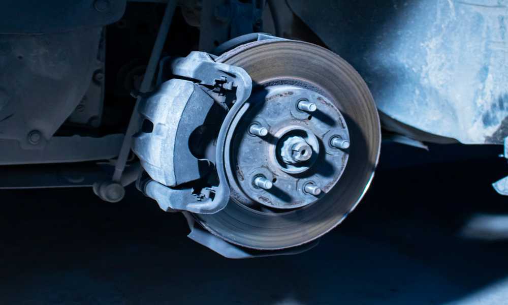 1. Twisted brake caliper