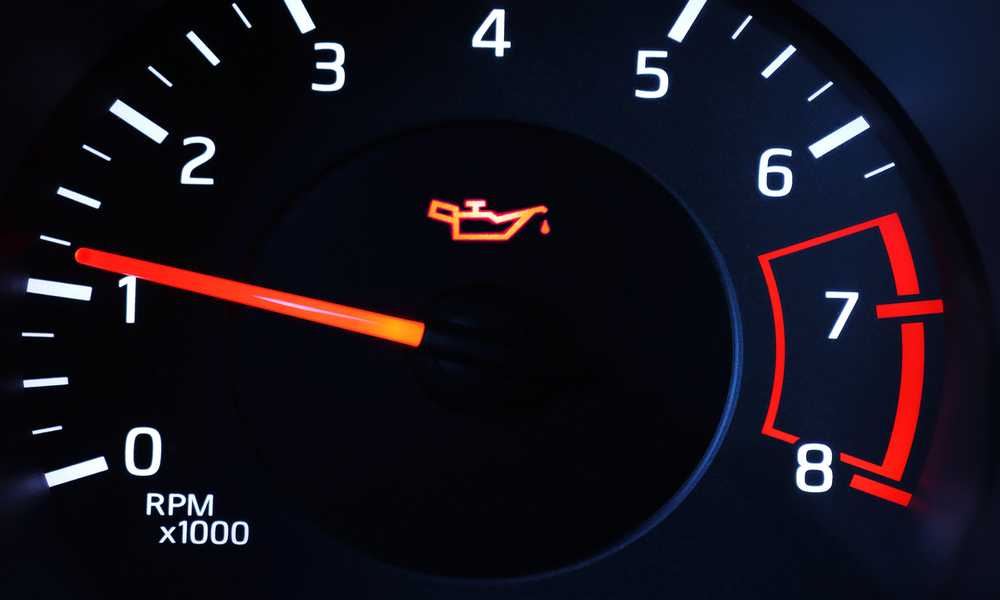 5. Your oil light is showing on your dashboard