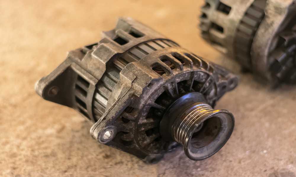 How do you clean an oily alternator